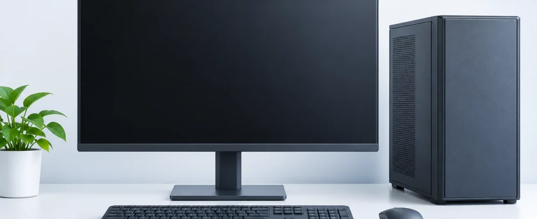Three screen states that help distinguish missing video from a missing Windows desktop.